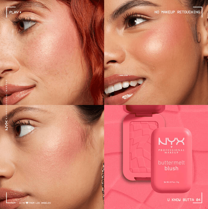 Glamour Us_NYX_Makeup_Buttermelt Blush_My Butta Half_BMBL01 The best affordable Latina and Mexican makeup, beauty and cosmetics supply store in Chula Vista, San Diego