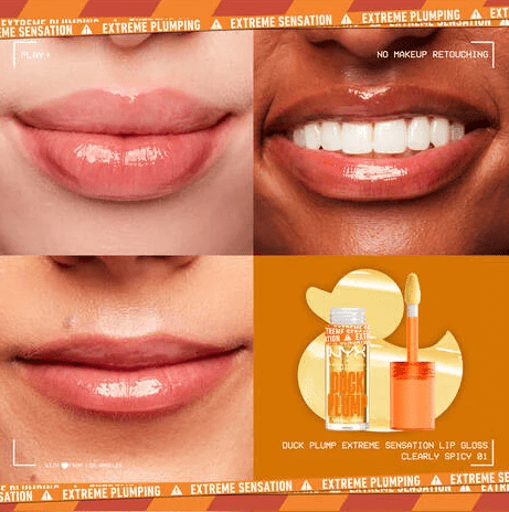 Glamour Us_NYX_Makeup_Duck Plump Plumping Lip Gloss_Clearly Spicy_DPLL01 The best affordable Latina and Mexican makeup, beauty and cosmetics supply store in Chula Vista, San Diego