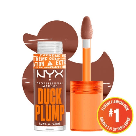 Glamour Us_NYX_Makeup_Duck Plump Plumping Lip Gloss_Mocha Me Crazy_DPLL07 The best affordable Latina and Mexican makeup, beauty and cosmetics supply store in Chula Vista, San Diego