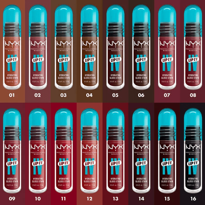 Glamour Us_NYX_Makeup_Lip I.V Hydrating Lip Gloss Stain_Hydra - Honey_WSLS02 The best affordable Latina and Mexican makeup, beauty and cosmetics supply store in Chula Vista, San Diego
