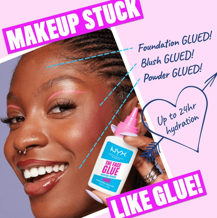 Glamour Us_NYX_Makeup_The Face Glue Gripping Primer__FGP01 The best affordable Latina and Mexican makeup, beauty and cosmetics supply store in Chula Vista, San Diego