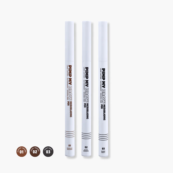 Glamour Us_Oz Lab_Makeup_Pimp My Brow Microblading Pen_Medium Brown_OZB-2412-01 The best affordable Latina and Mexican makeup, beauty and cosmetics supply store in Chula Vista, San Diego