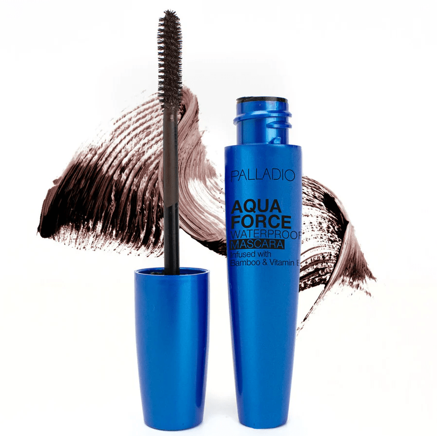 Glamour Us_Palladio_Makeup_Aqua Force Mascara Waterproof and Defining_Brown_MASW02 The best affordable Latina and Mexican makeup, beauty and cosmetics supply store in Chula Vista, San Diego