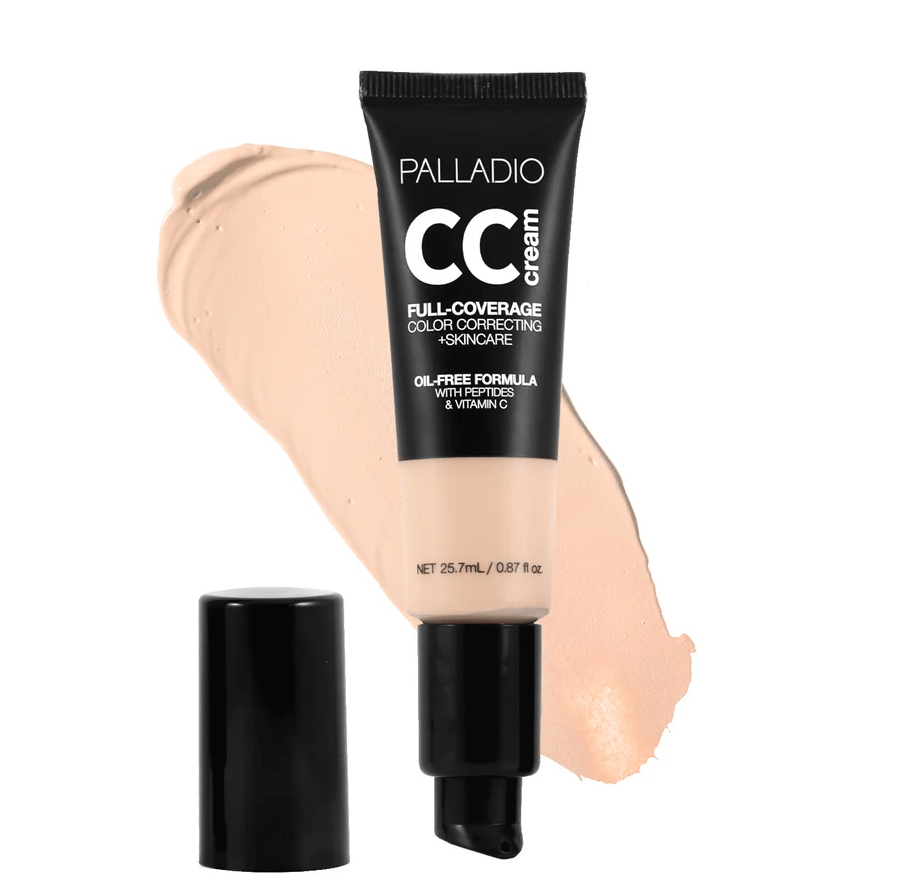 Glamour Us_Palladio_Makeup_CC Cream Full - Coverage Color Correcting + Skincare_Fair 11N - Neutral_CC11