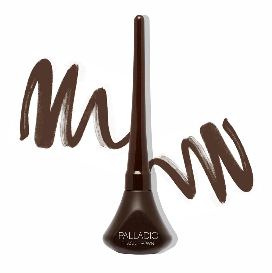 Glamour Us_Palladio_Makeup_Liquid Eyeliner_Black Brown_ELLS261 The best affordable Latina and Mexican makeup, beauty and cosmetics supply store in Chula Vista, San Diego