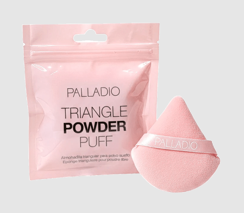 Glamour Us_Palladio_Tools &amp; Brushes_Pink Triangle Powder Puff__TMKPF25 The best affordable Latina and Mexican makeup, beauty and cosmetics supply store in Chula Vista, San Diego