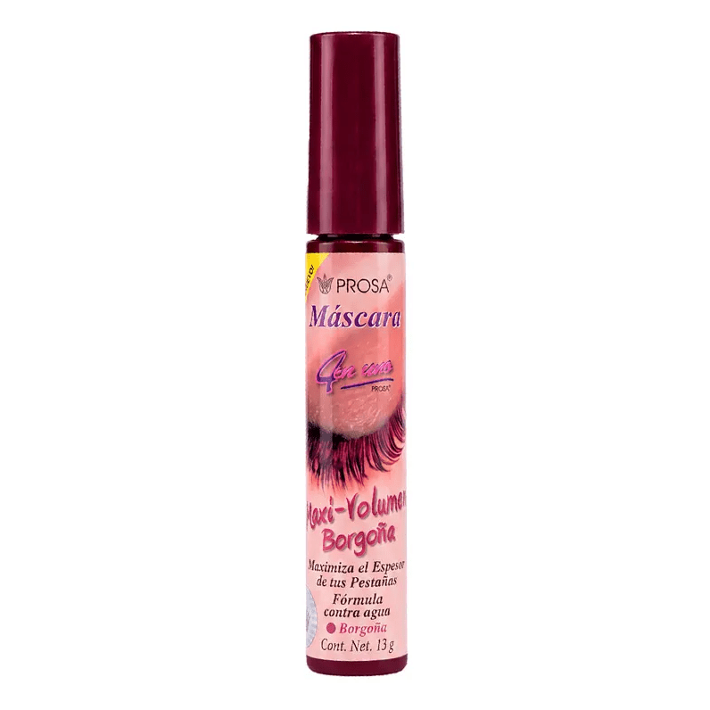 Glamour Us_Prosa_Makeup_Burgundy 4 en 1 Eyelash Mascara__15130 The best affordable Latina and Mexican makeup, beauty and cosmetics supply store in Chula Vista, San Diego