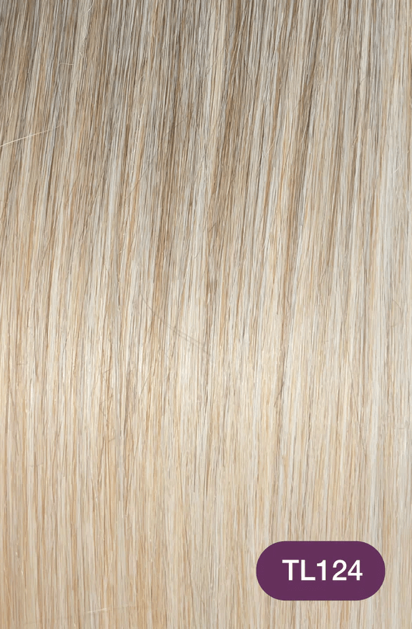 Glamour Us_Ruby_Hair_Ruby Silky Straight Clip - In Hair Extensions 22"_Ash Blonde Highlights - TL124_22 - TL124 The best affordable Latina and Mexican makeup, beauty and cosmetics supply store in Chula Vista, San Diego