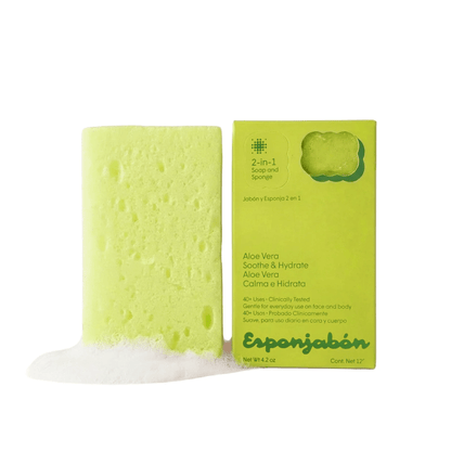 Glamour Us_T.TAiO_Skincare_Aloe Vera 2-in-1 Soap and Sponge Esponjabon__ESALOE The best affordable Latina and Mexican makeup, beauty and cosmetics supply store in Chula Vista, San Diego