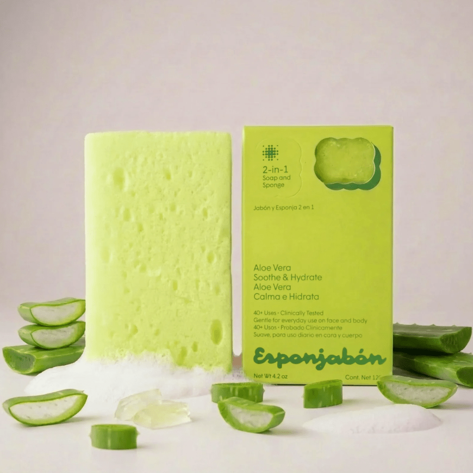 Glamour Us_T.TAiO_Skincare_Aloe Vera 2-in-1 Soap and Sponge Esponjabon__ESALOE The best affordable Latina and Mexican makeup, beauty and cosmetics supply store in Chula Vista, San Diego