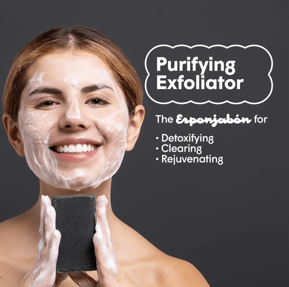 Glamour Us_T.TAiO_Skincare_Charcoal 2-in-1 Soap and Sponge Esponjabon__ESCHR The best affordable Latina and Mexican makeup, beauty and cosmetics supply store in Chula Vista, San Diego