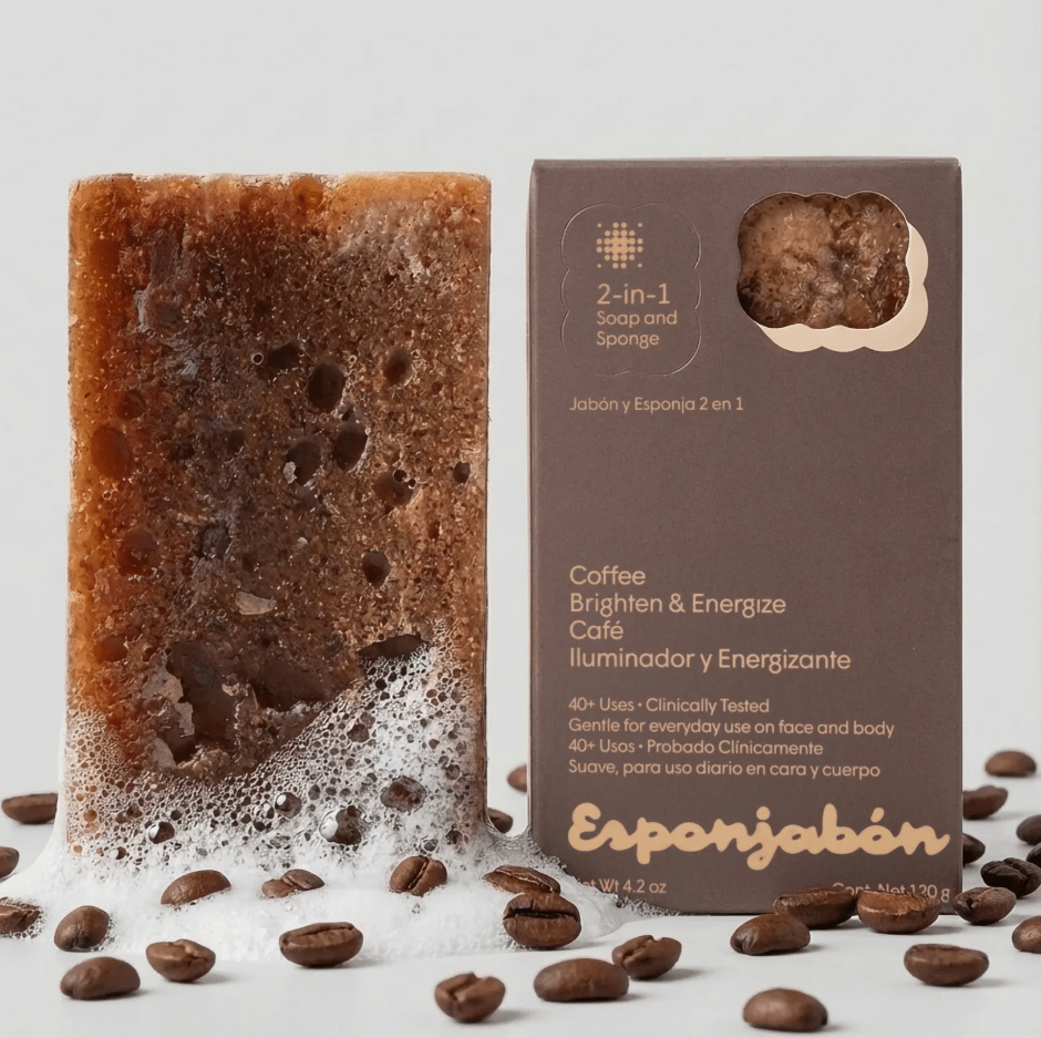 Glamour Us_T.TAiO_Skincare_Coffee 2-in-1 Soap and Sponge Esponjabon__ESCAFE The best affordable Latina and Mexican makeup, beauty and cosmetics supply store in Chula Vista, San Diego