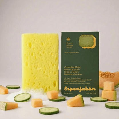 Glamour Us_T.TAiO_Skincare_Cucumber Melon 2-in-1 Soap and Sponge Esponjabon__ESCML The best affordable Latina and Mexican makeup, beauty and cosmetics supply store in Chula Vista, San Diego