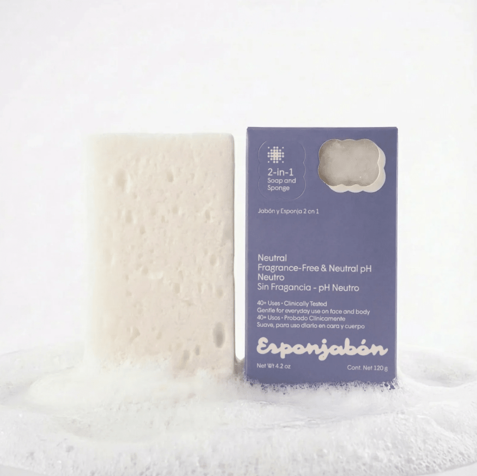 Glamour Us_T.TAiO_Skincare_Neutral 2-in-1 Soap and Sponge Esponjabon__ESNTRL The best affordable Latina and Mexican makeup, beauty and cosmetics supply store in Chula Vista, San Diego