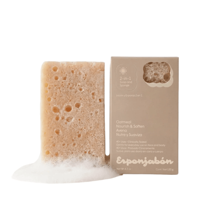 Glamour Us_T.TAiO_Skincare_Oatmeal 2-in-1 Soap and Sponge Esponjabon__ESOAT The best affordable Latina and Mexican makeup, beauty and cosmetics supply store in Chula Vista, San Diego