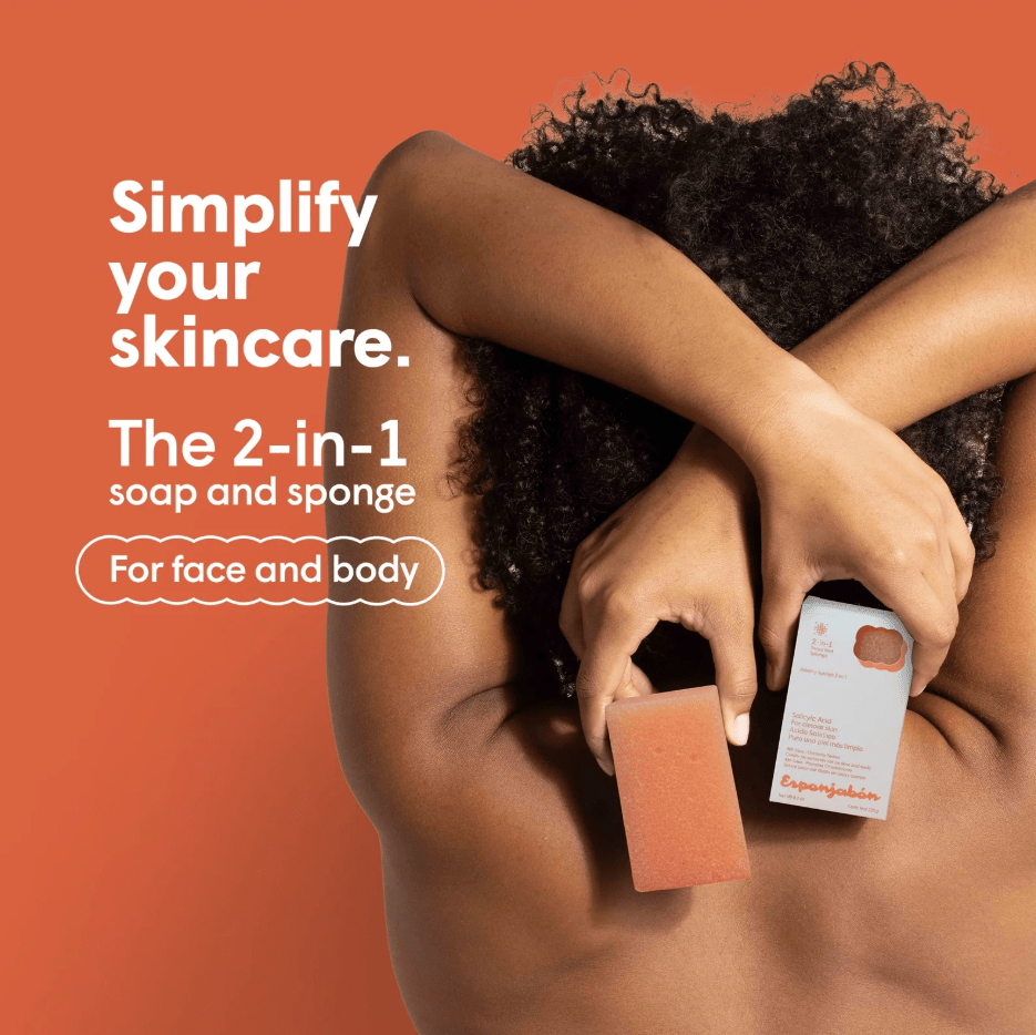 Glamour Us_T.TAiO_Skincare_Salicylic Acid 2-in-1 Soap and Sponge Esponjabon__ESSAL The best affordable Latina and Mexican makeup, beauty and cosmetics supply store in Chula Vista, San Diego