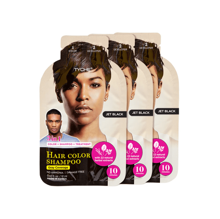 Glamour Us_Tyche_Hair_Hair Color Shampoo_Jet Black_HLSM01 The best affordable Latina and Mexican makeup, beauty and cosmetics supply store in Chula Vista, San Diego