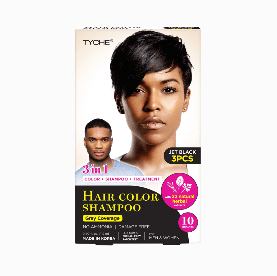 Glamour Us_Tyche_Hair_Hair Color Shampoo_Jet Black_HLSM01 The best affordable Latina and Mexican makeup, beauty and cosmetics supply store in Chula Vista, San Diego