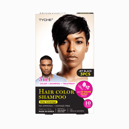 Glamour Us_Tyche_Hair_Hair Color Shampoo_Jet Black_HLSM01 The best affordable Latina and Mexican makeup, beauty and cosmetics supply store in Chula Vista, San Diego