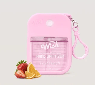 Glamour Us_Wish_Hand Sanitizer_Fruity Series Hand Sanitizer With Silicone Case_Fruit Punch_60394 The best affordable Latina and Mexican makeup, beauty and cosmetics supply store in Chula Vista, San Diego