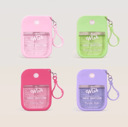 Glamour Us_Wish_Hand Sanitizer_Fruity Series Hand Sanitizer With Silicone Case_Purple Rain_60394 The best affordable Latina and Mexican makeup, beauty and cosmetics supply store in Chula Vista, San Diego