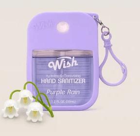 Glamour Us_Wish_Hand Sanitizer_Fruity Series Hand Sanitizer With Silicone Case_Purple Rain_60394 The best affordable Latina and Mexican makeup, beauty and cosmetics supply store in Chula Vista, San Diego