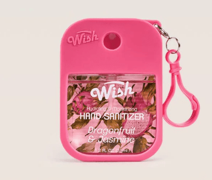 Glamour Us_Wish_Hand Sanitizer_Golden Summer Hand Sanitizer With Silicone Case_Dragonfruit &amp; Jasmine_60395 The best affordable Latina and Mexican makeup, beauty and cosmetics supply store in Chula Vista, San Diego