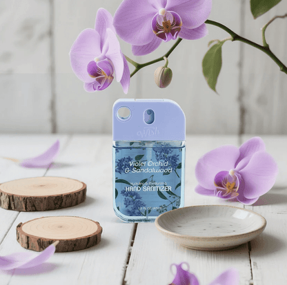 Glamour Us_Wish_Hand Sanitizer_Urban Blossom Hand Sanitizer_Violet Orchid &amp; Sandalwood_60381 The best affordable Latina and Mexican makeup, beauty and cosmetics supply store in Chula Vista, San Diego