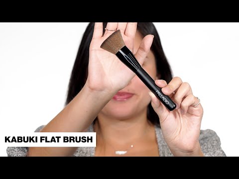 Brocha plana Kabuki para base