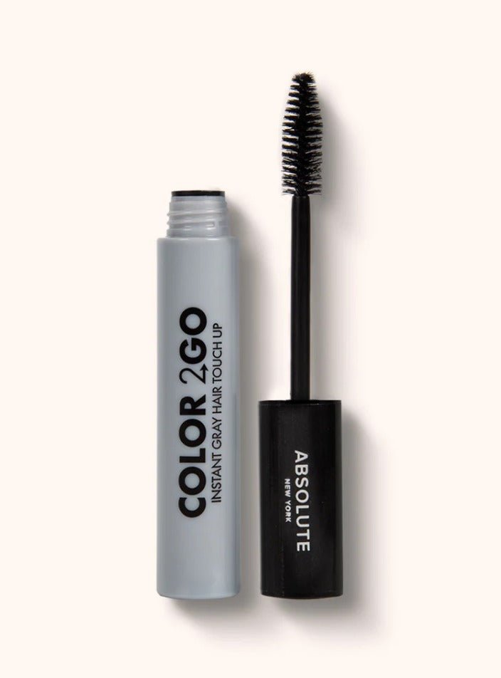 Glamour Us_Absolute New York_Hair_Color 2 Go Instant Gray Hair Touch Up Mascara - JUMBO Size_Jet Black_HCHM01