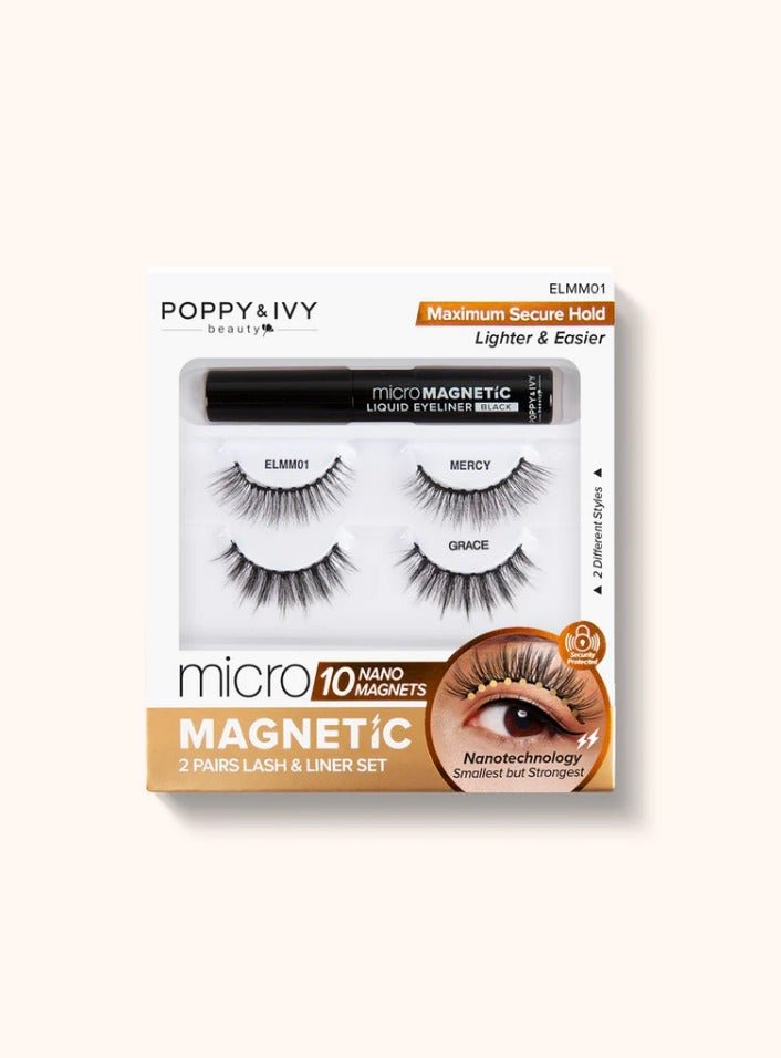 Glamour Us_Absolute Poppy &amp; Ivy_Lashes_Mercy Micro Magnetic Lash &amp; Liner Set__ELMM01