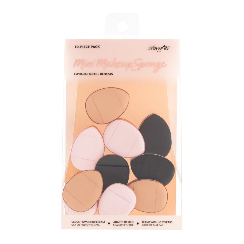 Glamour Us_Amorus_Tools &amp; Brushes_10 Pc Mini Makeup Sponge__MINI - SP The best affordable Latina and Mexican makeup, beauty and cosmetics supply store in Chula Vista, San Diego