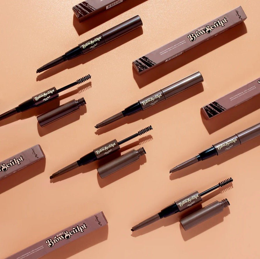 Glamour Us_Amorus_Makeup_2 In 1 Brow Sculpt Pencil &amp; Tinted Eyebrow Gel Mascara_Chocolate_CO - BSE - 01 The best affordable Latina and Mexican makeup, beauty and cosmetics supply store in Chula Vista, San Diego
