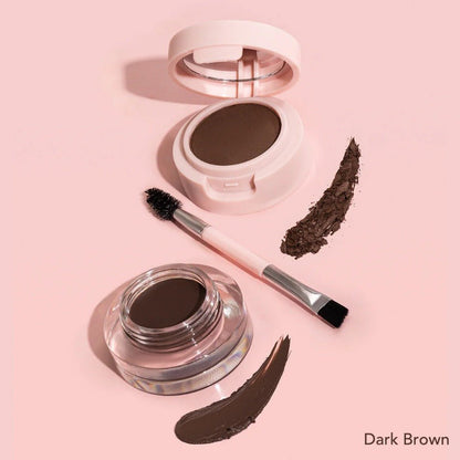 Glamour Us_Amorus_Makeup_Brow Kit - Eyebrow Powder &amp; Gel_Dark Brown_CO-BROWK-03
