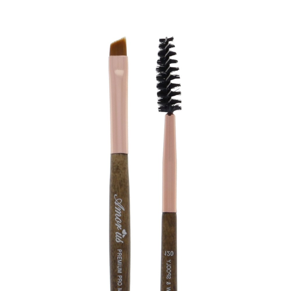 Glamour Us_Amorus_Tools &amp; Brushes_Duo Brow and Liner 120 - Premium Makeup Brush__BR - 120 The best affordable Latina and Mexican makeup, beauty and cosmetics supply store in Chula Vista, San Diego