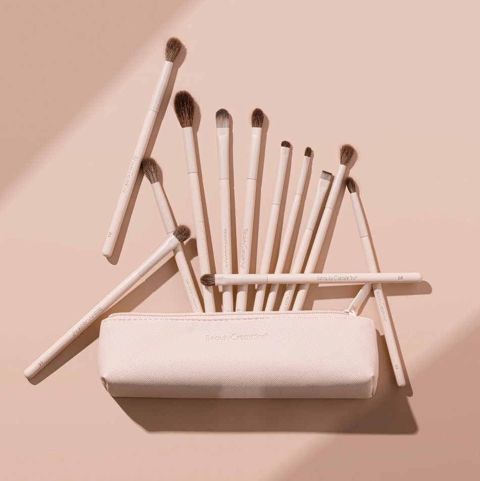 Glamour Us_Beauty Creations_Tools &amp; Brushes_Nude X 12 Pc Brush Set__BS12NX
