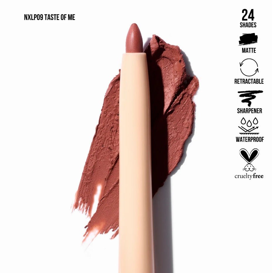 Glamour Us_Beauty Creations_Makeup_NudeX Lip Liner Pencil_Taste Of Me_NXLP09 The best affordable Latina and Mexican makeup, beauty and cosmetics supply store in Chula Vista, San Diego