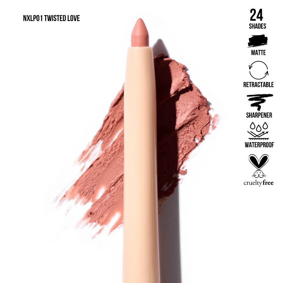 Glamour Us_Beauty Creations_Makeup_NudeX Lip Liner_Twisted Love_NXLP01 Latina makeup, beauty and skincare supply store Mexican makeup products