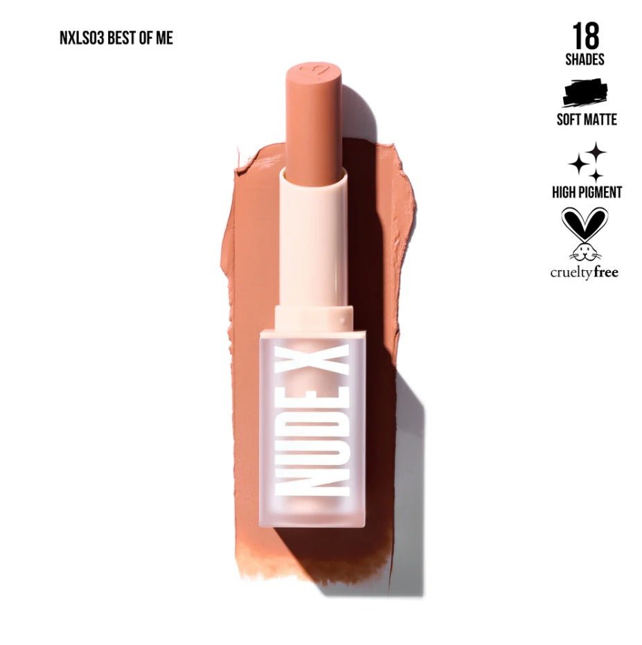 Glamour Us_Beauty Creations_Makeup_NudeX Lipstick_Best Of Me_NXLS03 Latina makeup, beauty and skincare supply store Mexican makeup products