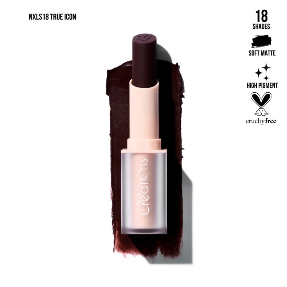 Glamour Us_Beauty Creations_Makeup_Nude X Soft Matte Lipstick_True Icon_NXLS18 The best affordable Latina and Mexican makeup, beauty and cosmetics supply store in Chula Vista, San Diego
