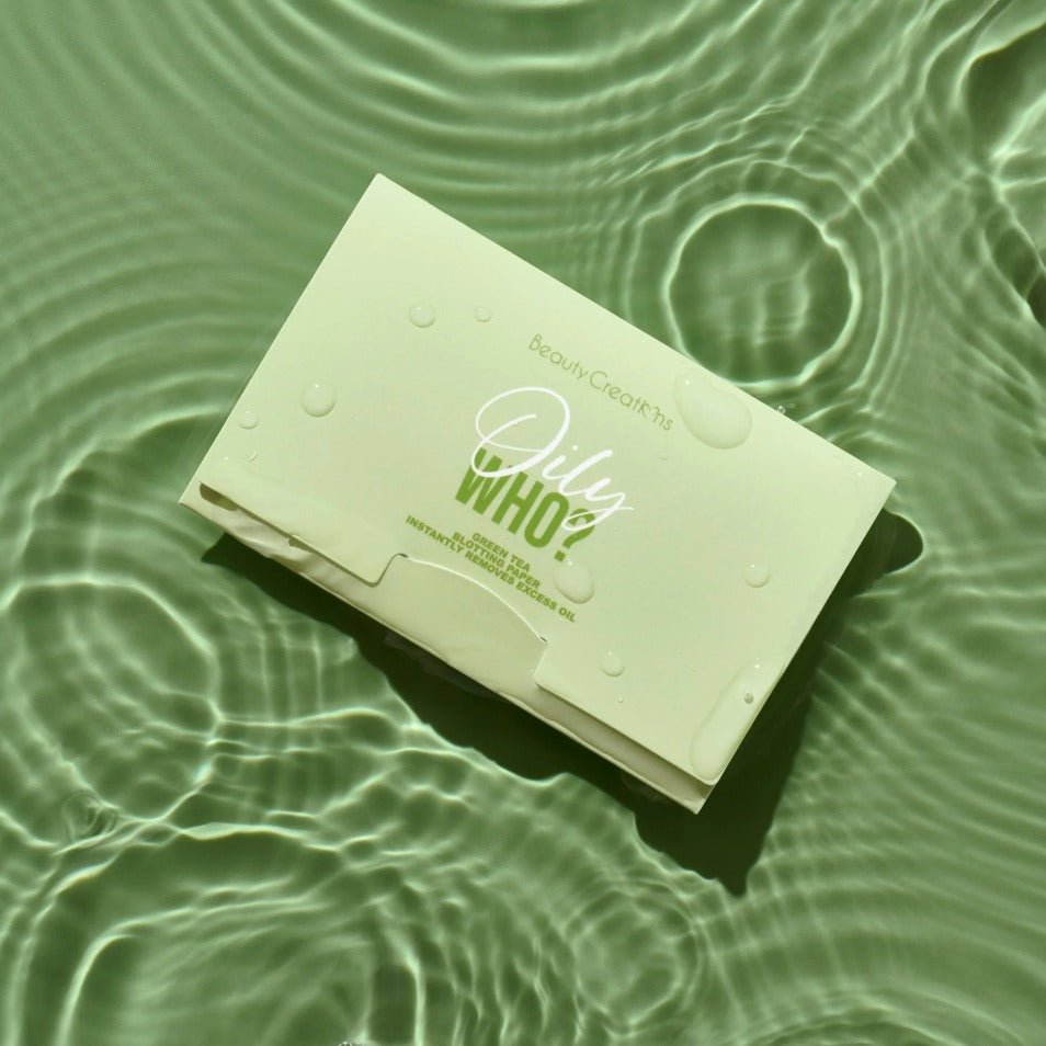 Glamour Us_Beauty Creations_Makeup_Oily Who? Blotting Paper_Green Tea_OCP01