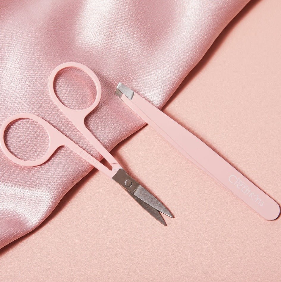 Glamour Us_Beauty Creations_Tools &amp; Brushes_Pluck &amp; Trim Brow Set__ELB2 - PINK The best affordable Latina and Mexican makeup, beauty and cosmetics supply store in Chula Vista, San Diego