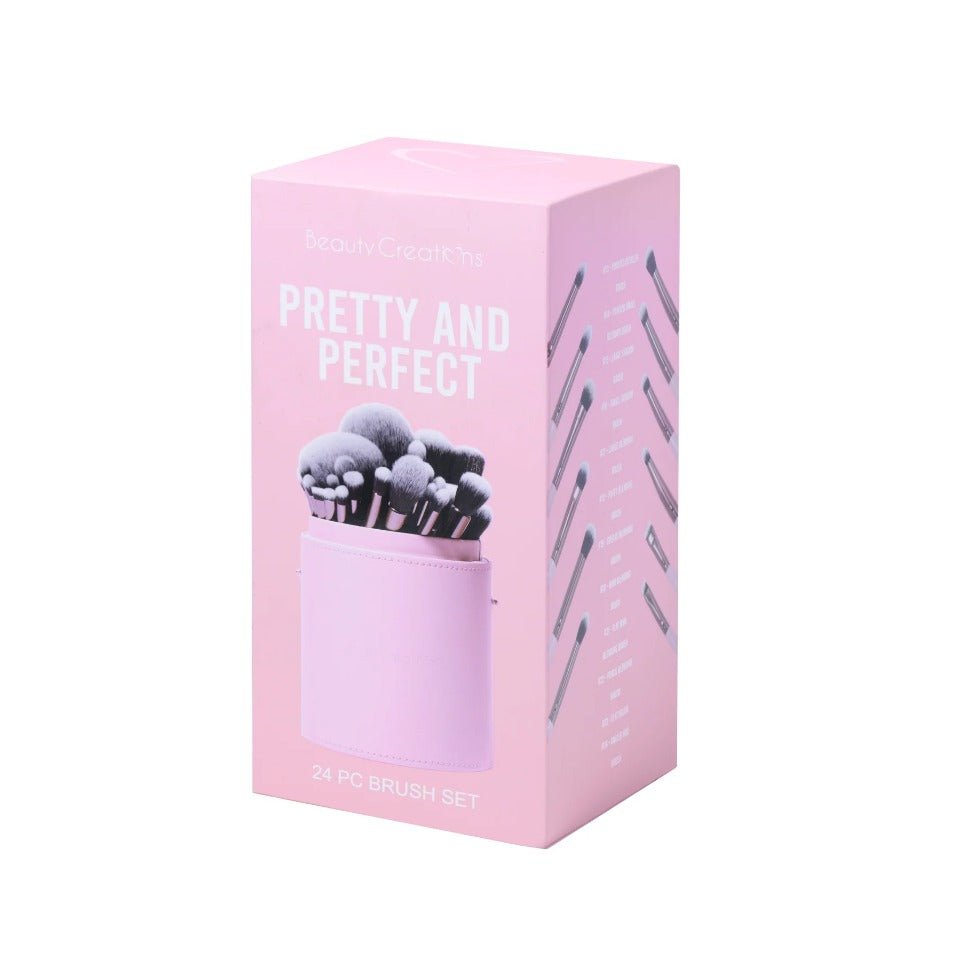 Glamour Us_Beauty Creations_Tools &amp; Brushes_Pretty and Perfect 24 PC Brush Set__BS - PP The best affordable Latina and Mexican makeup, beauty and cosmetics supply store in Chula Vista, San Diego