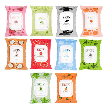 Glamour Us_Beauty Creations_Skincare_Skin Make-Up Remover Wipes_Watermelon_SKW-01