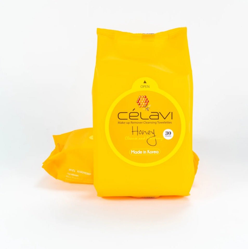 Glamour Us_Celavi_Skincare_Make - up Remover Cleansing Towelettes_Honey_MT006 The best affordable Latina and Mexican makeup, beauty and cosmetics supply store in Chula Vista, San Diego