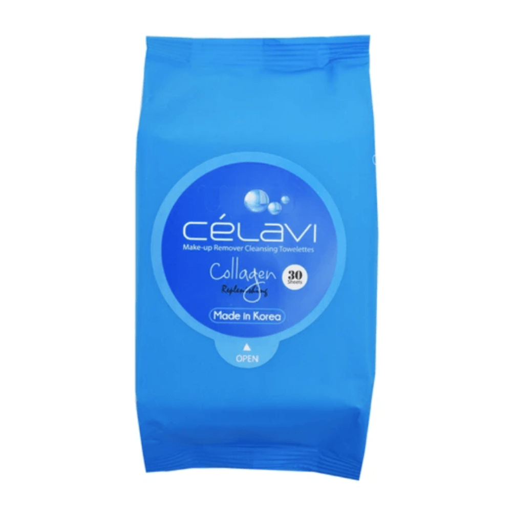Glamour Us_Celavi_Skincare_Makeup Remover Cleansing Wipes / Towelettes_Collagen_MT002 The best affordable Latina and Mexican makeup, beauty and cosmetics supply store in Chula Vista, San Diego