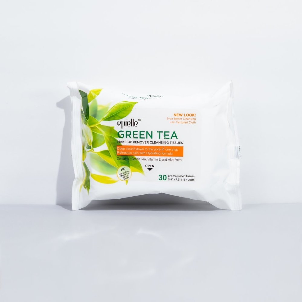 Glamour Us_Epielle_Skincare_Green Tea Makeup Remover Cleansing Wipes__EPIELLE-GREENTEA