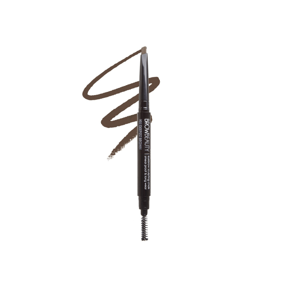 Glamour Us_Italia Deluxe_Makeup_Brow Beauty Triangle Retractable Brow Pencil_Deepest Brown_900-1