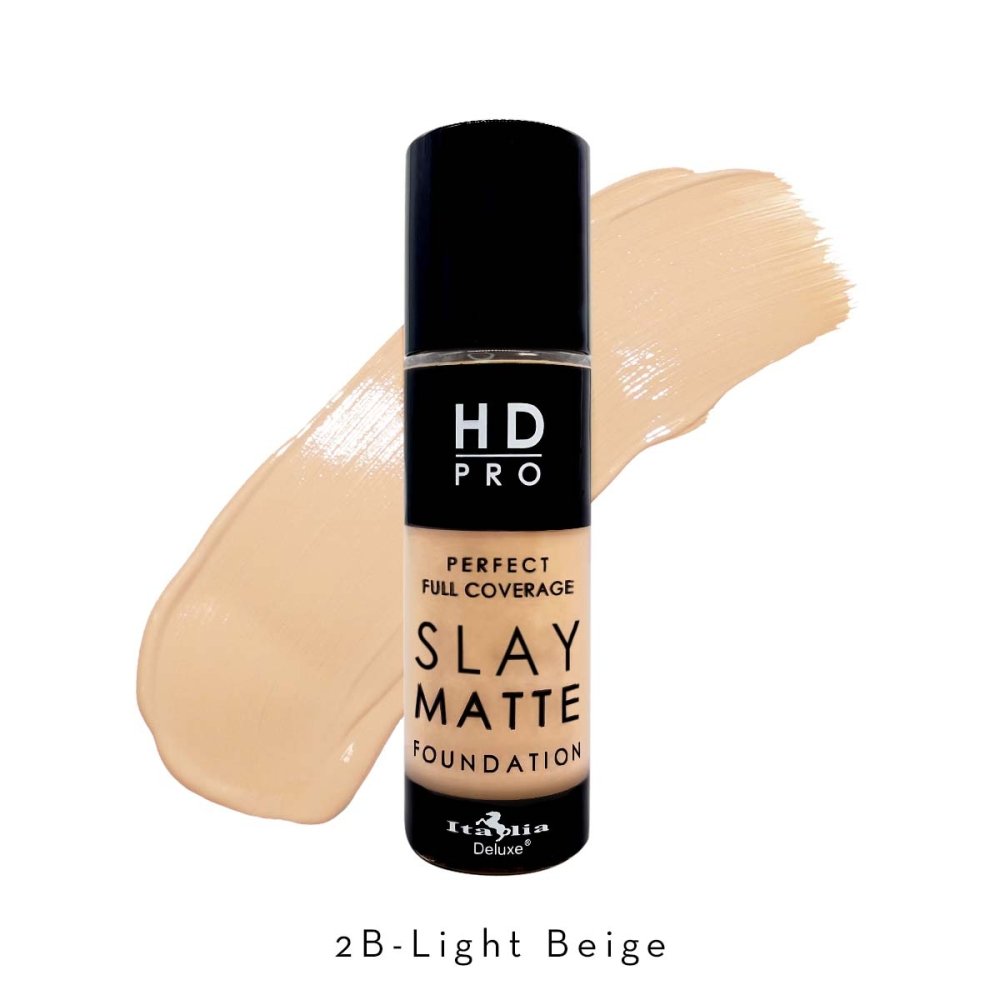 Glamour Us_Italia Deluxe_Makeup_HD Pro Perfect Full Coverage Slay Matte Foundation_Light Beige_119B - 2B The best affordable Latina and Mexican makeup, beauty and cosmetics supply store in Chula Vista, San Diego