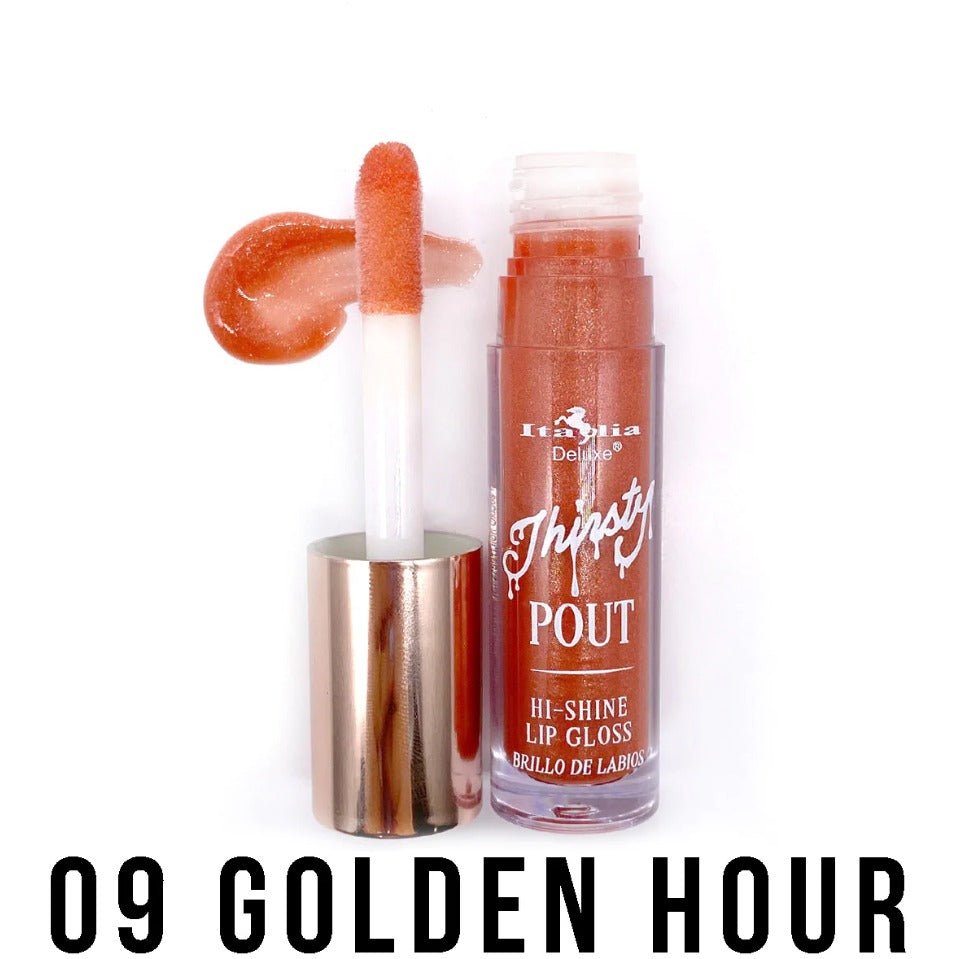 Glamour Us_Italia Deluxe_Makeup_Thirsty Pout Hi-Shine Lipgloss_Golden Hour_622105-9